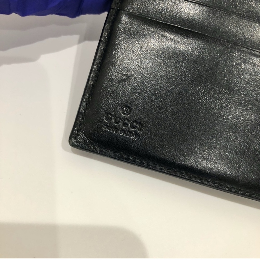 Gucci Black Brown GG Canvas Bifold Wallet  (Gently Used) - Picture 8 of 14